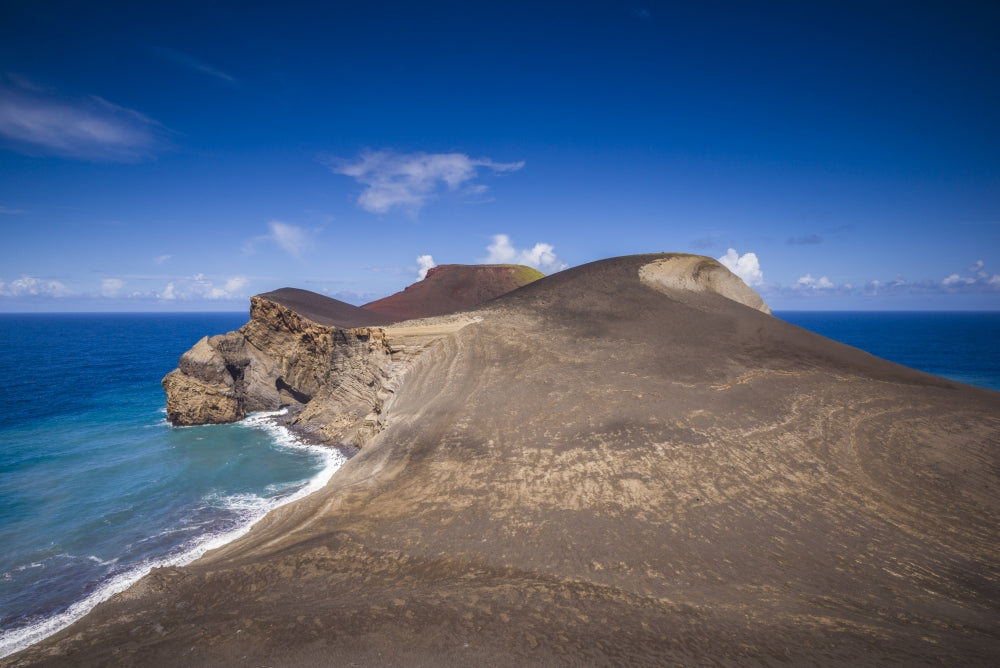 Capelinhos volcanic eruption site poster print by Walter Bibikow
