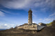 Capelinhos volcanic eruption site and lighthouse poster print by Walter Bibikow