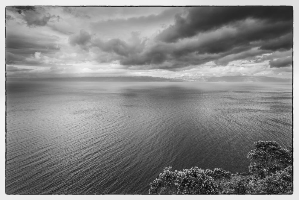 Miradouro da Terra Alta viewpoint poster print showcasing Pico Island and São Jorge Island