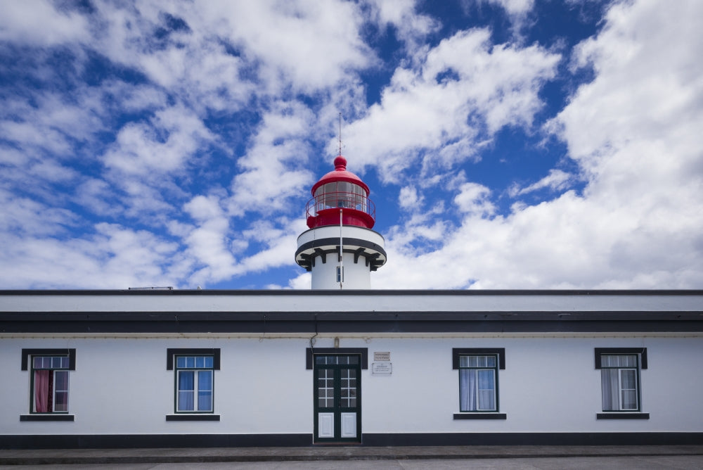 Ponta do Topo Lighthouse Poster Print showcasing Sao Jorge Island in the Azores