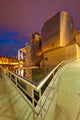 Guggenheim Museum lit up at night poster print by Jaynes Gallery