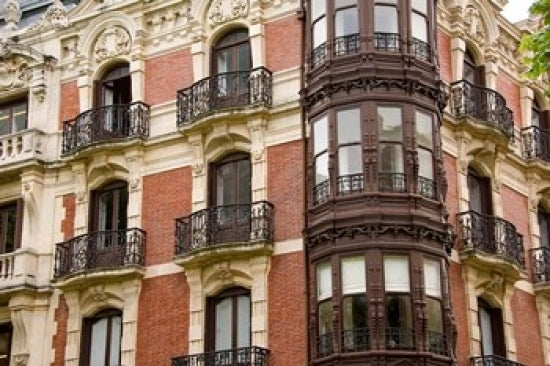 Typical Architecture art print featuring Bilbao, Spain by Cindy Miller Hopkins.