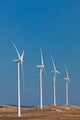 Modern Windmills in Vejer de la Frontera Poster Print by Walter Bibikow