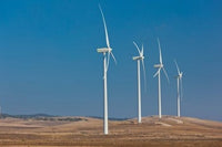 Modern Windmills Poster Print of Vejer de la Frontera by Walter Bibikow
