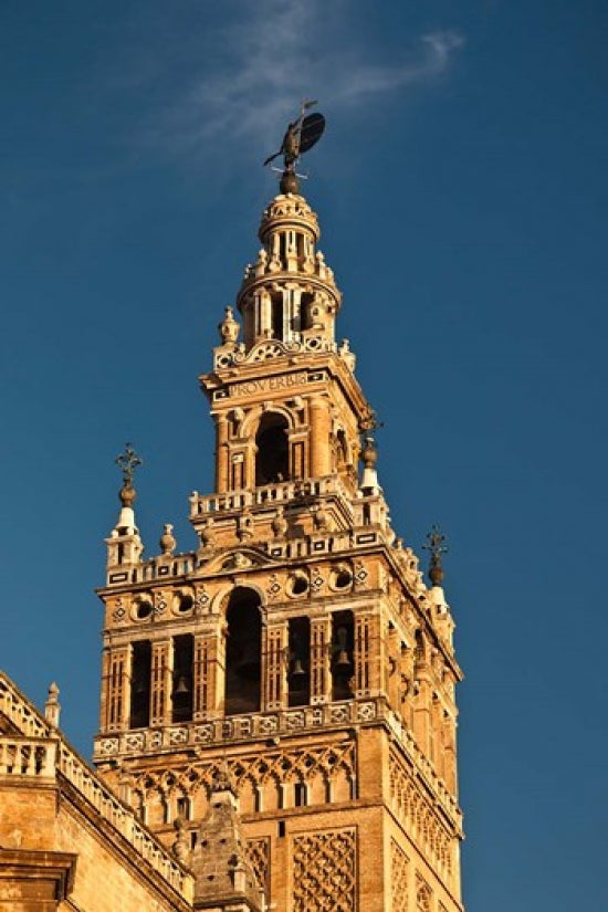 Cathedral and Giralda Tower print by Walter Bibikow showcasing Seville, Spain.