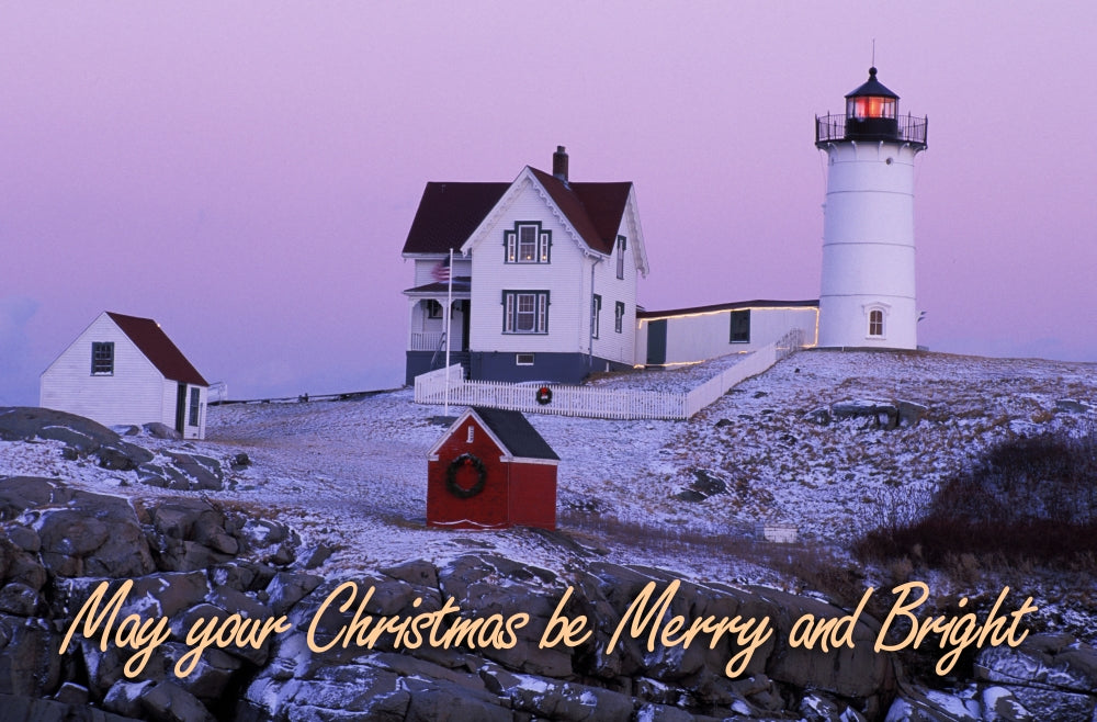 Cape Neddick Lighthouse Poster Print featuring The Nubble in Maine.
