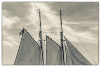 Gloucester Schooner Festival poster print by Walter Bibikow showcasing sailing ships.