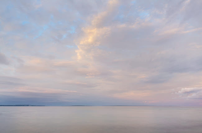 Evening Sky Over Lake Huron Poster Print by Alan Majchrowicz
