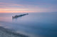 Twilight Over Lake Superior Poster Print by Alan Majchrowicz showcasing a beautiful sunset at Whitefish Point, Michigan.