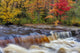 Sturgeon River in autumn landscape poster print by Chuck Haney.