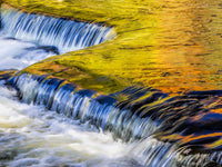 Ottawa National Forest smooth water reflecting fall foliage poster print by Terry Eggers.