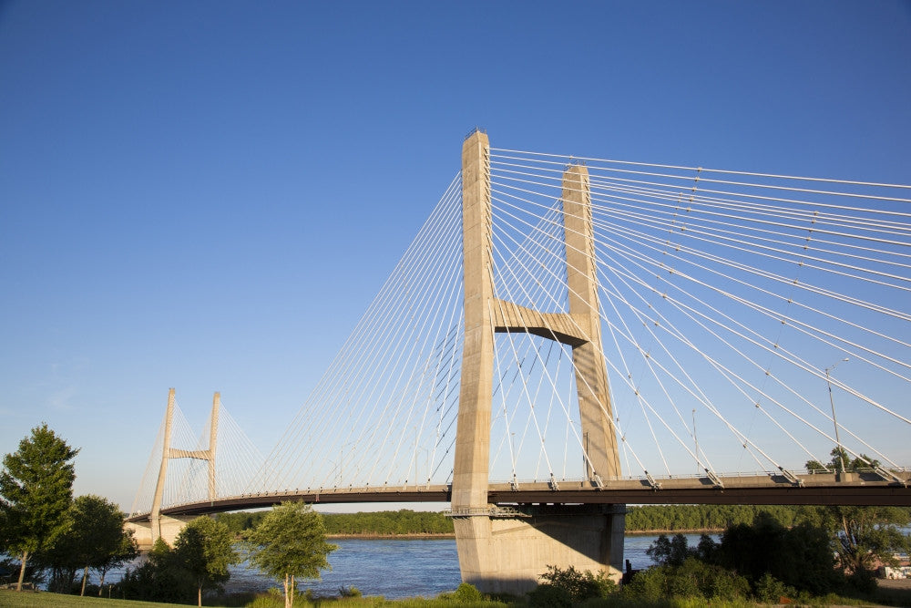 Bill Emerson Memorial Bridge Fine Art Print by Richard & Susan Day