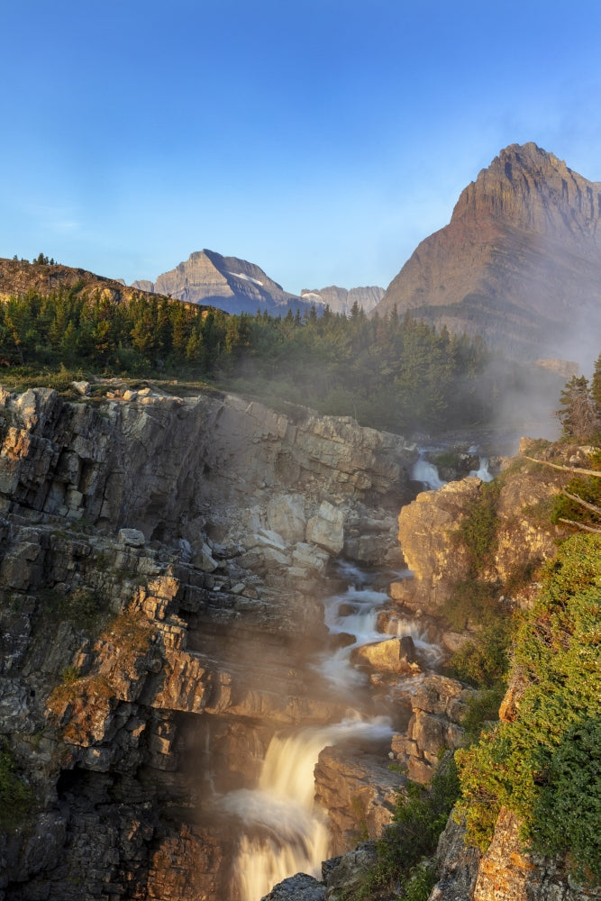 Swift Current Falls at Sunrise poster print by Chuck Haney