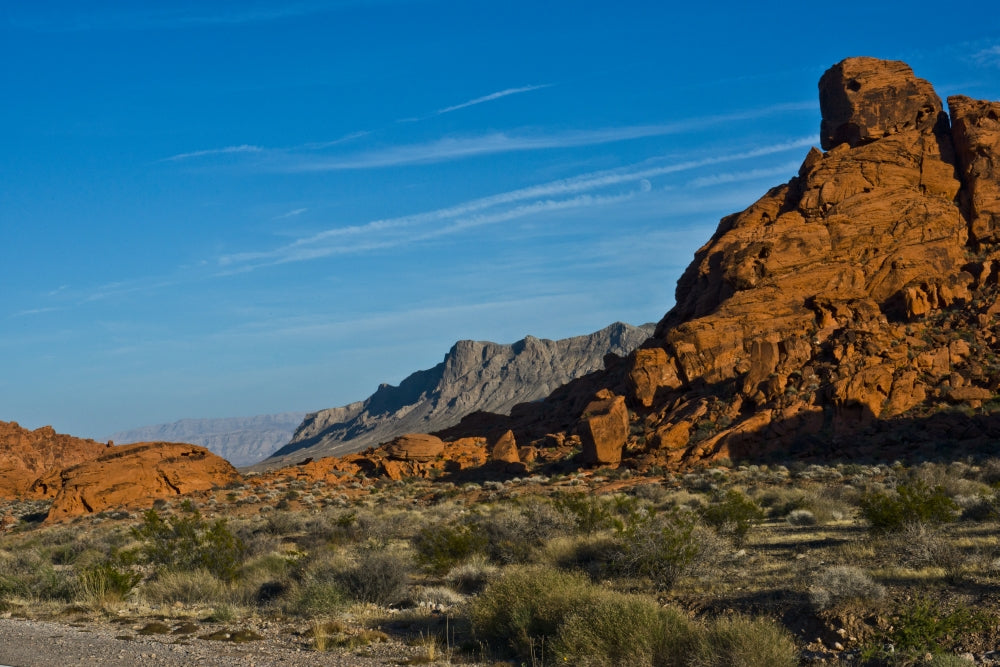 Valley of Fire State Park Poster Print by Bernard Friel showcasing Nevada's beautiful landscapes.