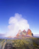 Geyser Hot Springs travertine cones and terraces poster print.