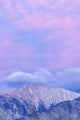 Sunset on Boundary Peak poster print showcasing vibrant colors over the White Mountains in Nevada.