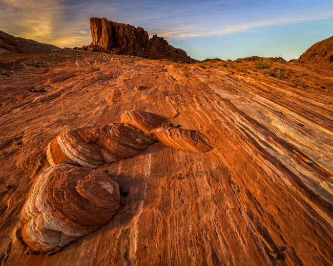 Multi-colored rock formation in Valley of Fire State Park poster print by Jay O'Brien.