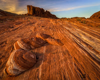 Multi-colored rock formation in Valley of Fire State Park poster print by Jay O'Brien.