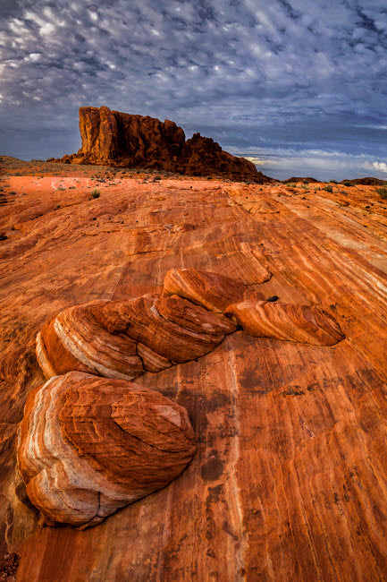 Multi-colored rock formation in Valley of Fire State Park poster print