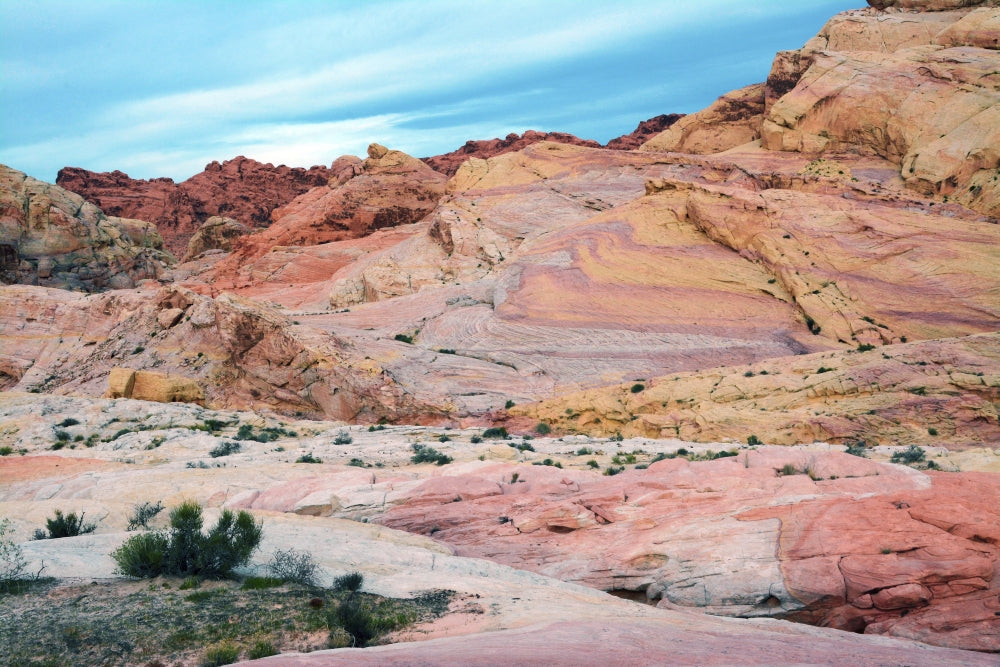 Buttes and Rocks, White Domes Area, Valley of Fire Poster Print by Michel Hersen