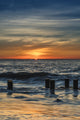 Sunrise on Winter Shoreline Poster Print by Jaynes Gallery