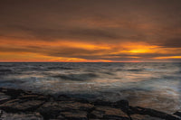 Cape May National Seashore sunset poster print featuring vibrant colors and serene waters