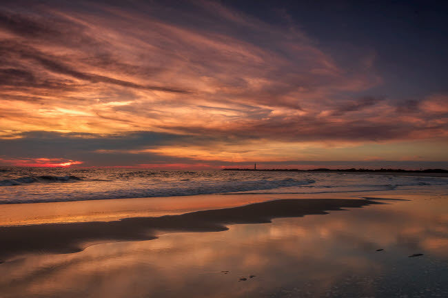 Cape May National Seashore Sunset Poster Print by Jay O'Brien