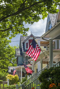 Victorian house detail poster print showcasing Cape May architecture.