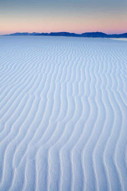 Ripple Patterns in Gypsum Sand Dunes Poster Print by Alan Majchrowicz