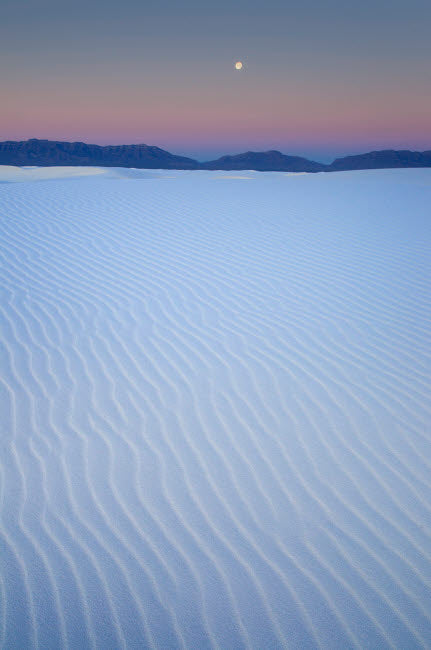 Full Moon Over White Sands National Monument Poster Print by Alan Majchrowicz