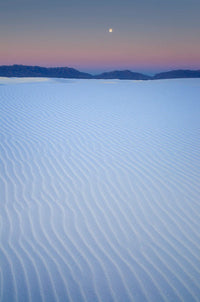 Full Moon Over White Sands National Monument Poster Print by Alan Majchrowicz
