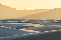 Stunning sand dune patterns at White Sands National Park poster print.