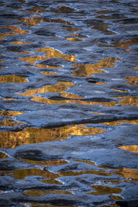 Reflections in Water on Rock Poster Print from Watkins Glen, NY