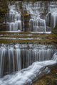 Watkins Glen waterfall cascade poster print featuring stunning natural scenery.