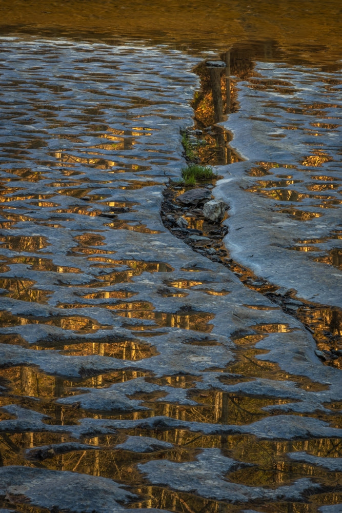 Reflections in Water on Rock art poster print by Jaynes Gallery