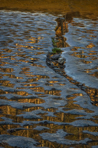 Reflections in Water on Rock art poster print by Jaynes Gallery