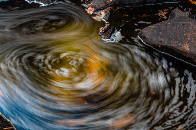 Adirondack State Park close-up stream eddy poster print.