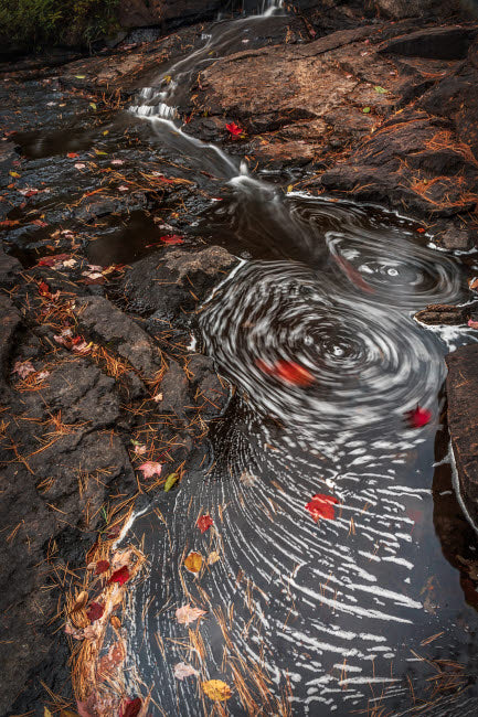 Adirondack State Park Stream Eddies Poster Print by Jay O'Brien