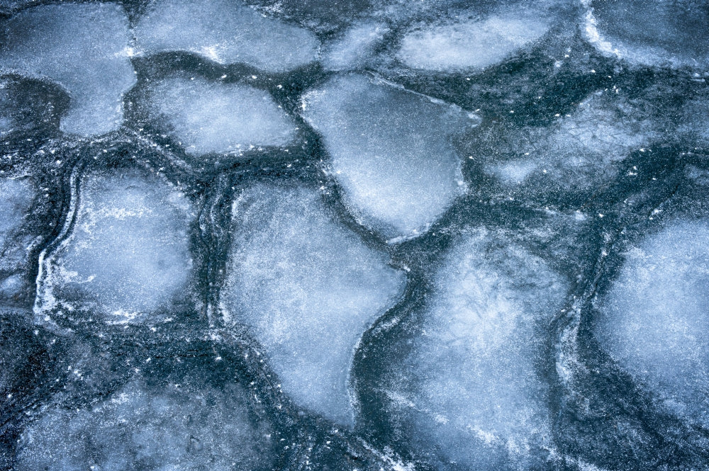Ice formations on the St. Lawrence River poster print by Chris Murray