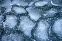 Ice formations on the St. Lawrence River poster print by Chris Murray