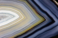 Banded Agate Close-Up Poster Print by Darrell Gulin showcasing intricate patterns and colors.