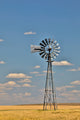 Windmill in Wheat Field Art Print by Darrell Gulin showcasing a picturesque rural landscape.