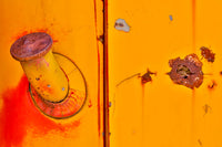Gas cap detail on vintage truck in Sprague, Washington State by Darrell Gulin