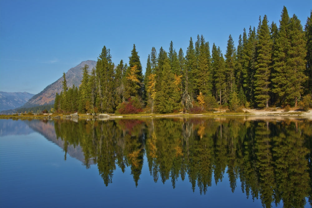 Autumn Reflections at Lake Wenatchee fine art print by Michel Hersen