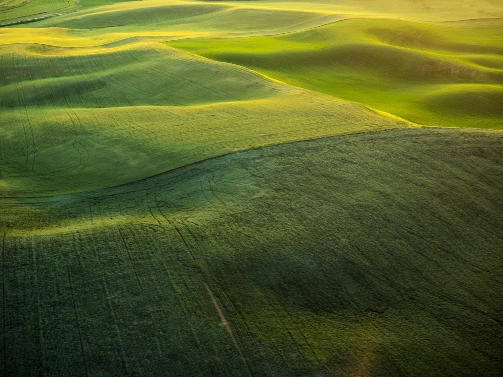 Aerial view of the Palouse Region poster print by Terry Eggers.