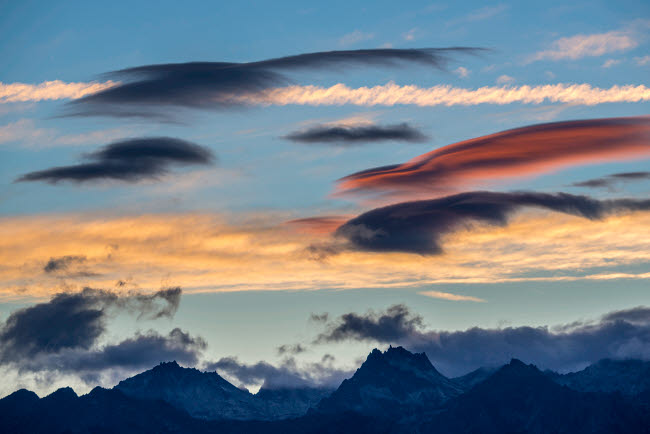 Leavenworth Colorful Clouds at Sunset Poster Print by Yuri Choufour