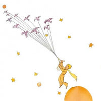Petit Prince I Poster Print by Antoine De Saint-Exupéry, whimsical artwork for children's rooms