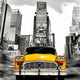 Vintage Taxi in Times Square, NYC Poster Print by Lauren