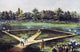 The American National Game of Baseball at The Elysian Fields Poster Print by Currier and Ives.