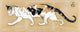 The Cat Poster Print by Theophile Steinlen depicting a playful feline.